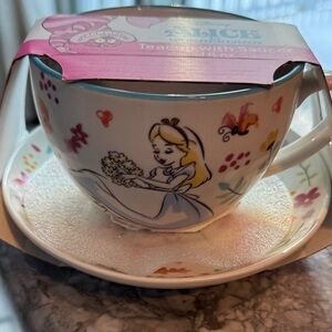 Alice in Wonderland Tea Cup and Saucer Set